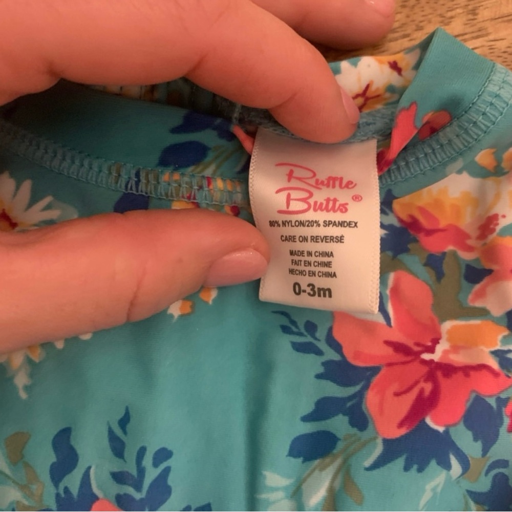 Ruffle Butts Floral‎ Baby Swimsuit